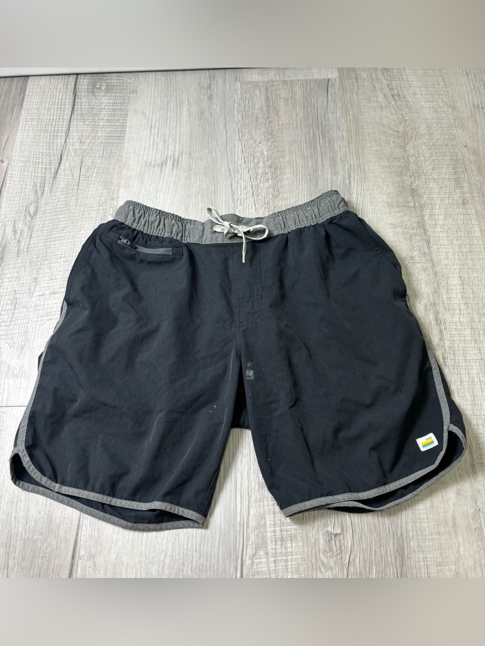 Vuori Banks Shorts Black Size Small Mens